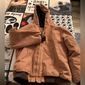 BERNE Brown Hooded Construction. Some fading otherwise good condition